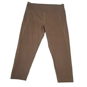 Girlfriend Collective High Rise Cropped Leggings Brown Size XXXL 3X
